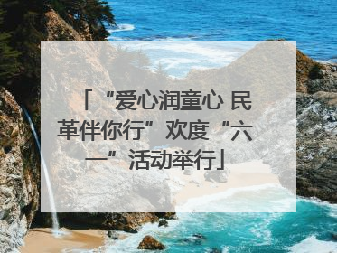 “爱心润童心 民革伴你行”欢度“六一”活动举行