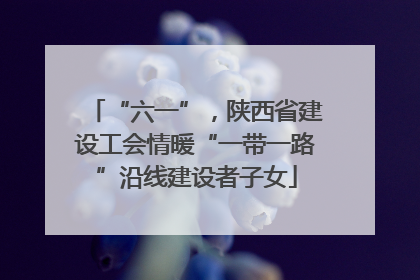 “六一”，陕西省建设工会情暖“一带一路”沿线建设者子女