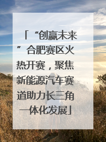 “创赢未来”合肥赛区火热开赛，聚焦新能源汽车赛道助力长三角一体化发展