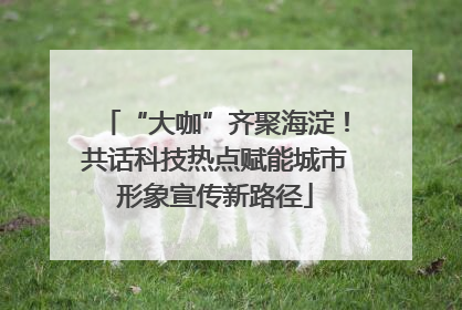 “大咖”齐聚海淀！共话科技热点赋能城市形象宣传新路径
