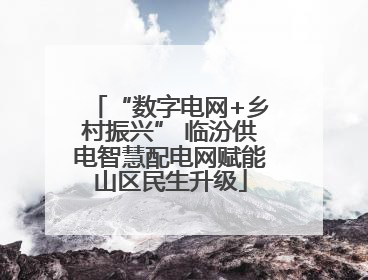 “数字电网+乡村振兴” 临汾供电智慧配电网赋能山区民生升级