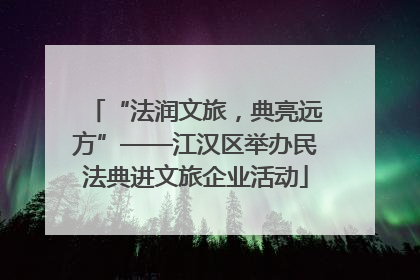 “法润文旅，典亮远方”——江汉区举办民法典进文旅企业活动