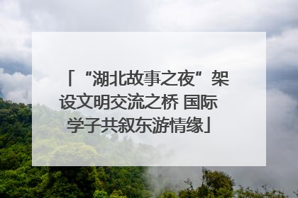“湖北故事之夜”架设文明交流之桥 国际学子共叙东游情缘