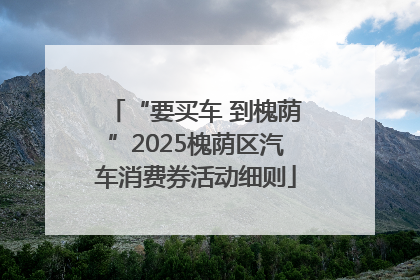 “要买车 到槐荫”2025槐荫区汽车消费券活动细则