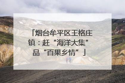 烟台牟平区王格庄镇：赶“海洋大集” 品“百果乡情”
