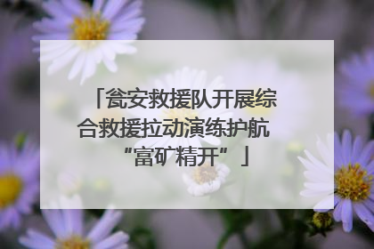 瓮安救援队开展综合救援拉动演练护航“富矿精开”