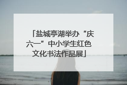 盐城亭湖举办“庆六一”中小学生红色文化书法作品展