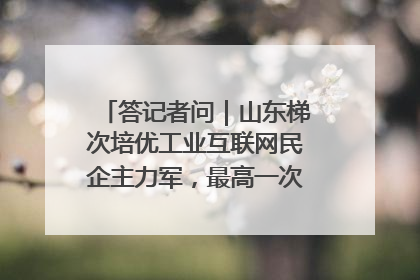 答记者问｜山东梯次培优工业互联网民企主力军，最高一次性奖补500万元