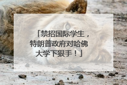 禁招国际学生，特朗普政府对哈佛大学下狠手！