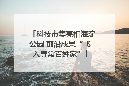 科技市集亮相海淀公园 前沿成果“飞入寻常百姓家”