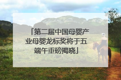 第二届中国母婴产业母婴龙标奖将于五端午重磅揭晓