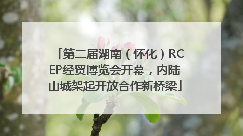 第二届湖南（怀化）RCEP经贸博览会开幕，内陆山城架起开放合作新桥梁