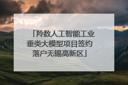 羚数人工智能工业垂类大模型项目签约落户无锡高新区