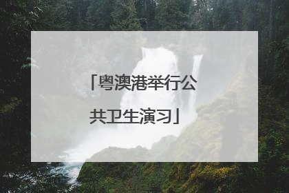 粤澳港举行公共卫生演习