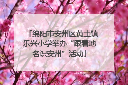 绵阳市安州区黄土镇乐兴小学举办“跟着地名识安州”活动