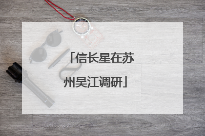 信长星在苏州吴江调研