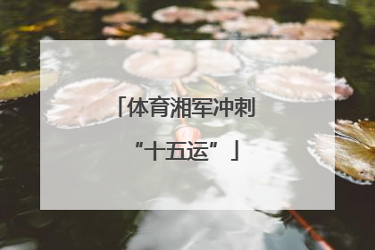 体育湘军冲刺“十五运”