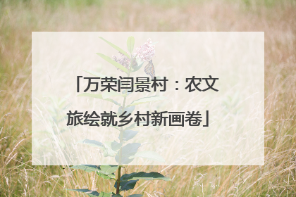 万荣闫景村：农文旅绘就乡村新画卷