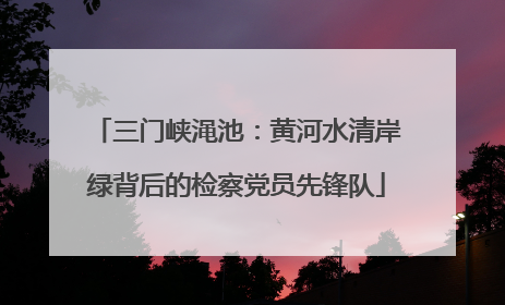 三门峡渑池：黄河水清岸绿背后的检察党员先锋队