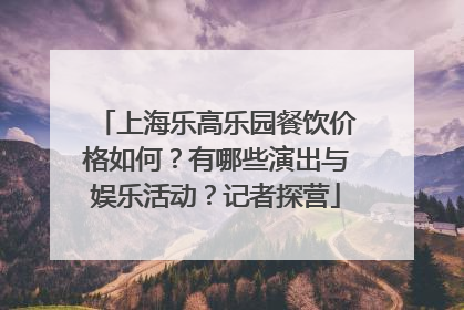 上海乐高乐园餐饮价格如何？有哪些演出与娱乐活动？记者探营