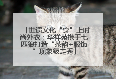 世遗文化“穿”上时尚外衣：华祥苑携手七匹狼打造“茶韵+服饰”现象级走秀