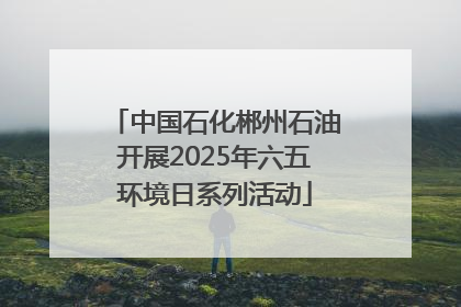 中国石化郴州石油开展2025年六五环境日系列活动