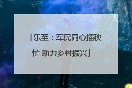 乐至：军民同心插秧忙 助力乡村振兴