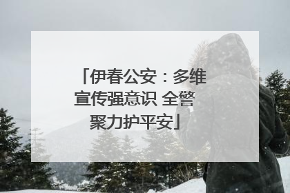 伊春公安：多维宣传强意识 全警聚力护平安
