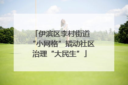 伊滨区李村街道 “小网格”撬动社区治理“大民生”