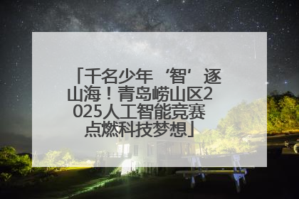 千名少年‘智’逐山海！青岛崂山区2025人工智能竞赛点燃科技梦想