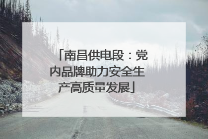 南昌供电段：党内品牌助力安全生产高质量发展