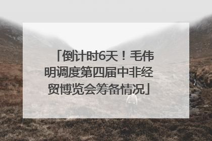 倒计时6天！毛伟明调度第四届中非经贸博览会筹备情况