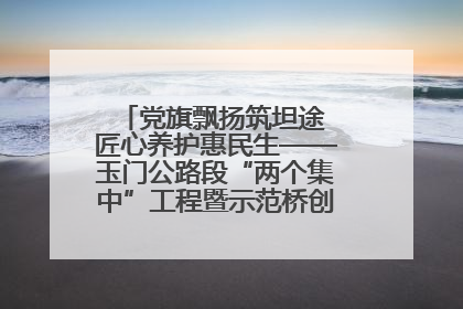 党旗飘扬筑坦途 匠心养护惠民生——玉门公路段“两个集中”工程暨示范桥创建项目圆满收官