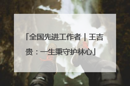 全国先进工作者｜王吉贵：一生秉守护林心