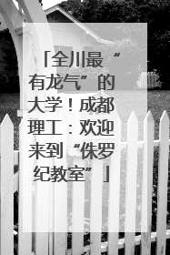 全川最“有龙气”的大学！成都理工：欢迎来到“侏罗纪教室”