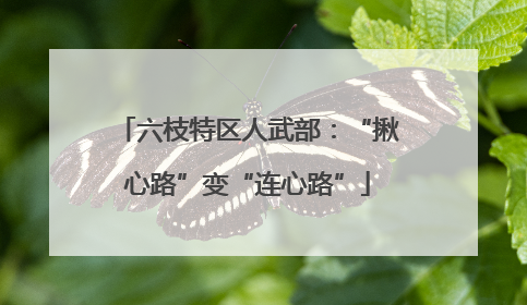 六枝特区人武部：“揪心路”变“连心路”
