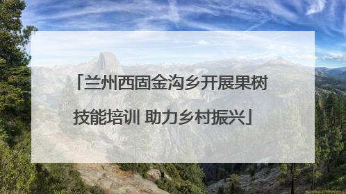 兰州西固金沟乡开展果树技能培训 助力乡村振兴