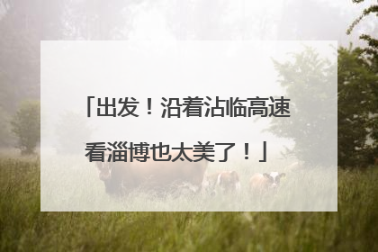 出发！沿着沾临高速看淄博也太美了！