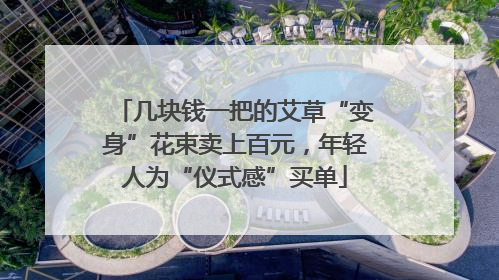 几块钱一把的艾草“变身”花束卖上百元，年轻人为“仪式感”买单