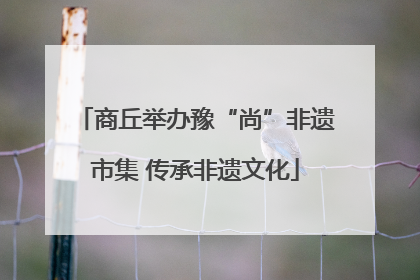 商丘举办豫“尚”非遗市集 传承非遗文化
