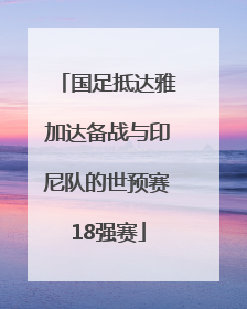 国足抵达雅加达备战与印尼队的世预赛18强赛