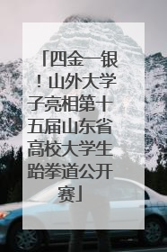 四金一银！山外大学子亮相第十五届山东省高校大学生跆拳道公开赛