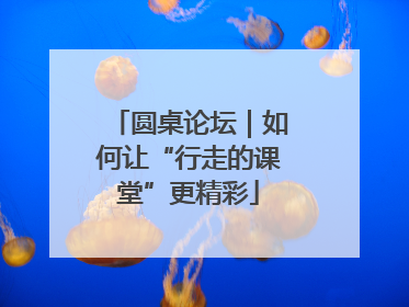 圆桌论坛｜如何让“行走的课堂”更精彩