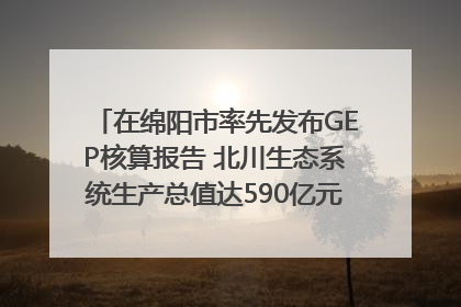 在绵阳市率先发布GEP核算报告 北川生态系统生产总值达590亿元｜新闻发布最前线