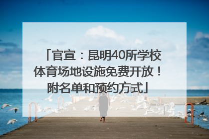 官宣：昆明40所学校体育场地设施免费开放！附名单和预约方式