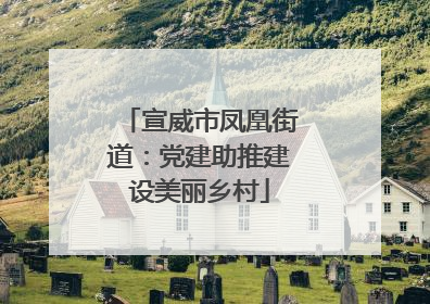 宣威市凤凰街道：党建助推建设美丽乡村
