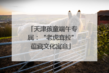 天津孩童端午专属：“老虎耷拉”蕴藏文化寓意
