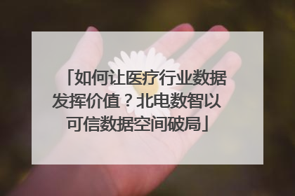 如何让医疗行业数据发挥价值？北电数智以可信数据空间破局