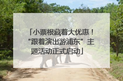 小票根藏着大优惠！“跟着演出游浦东”主题活动正式启动