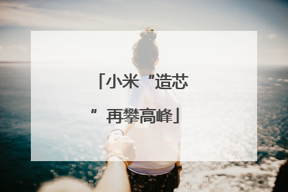 小米“造芯”再攀高峰